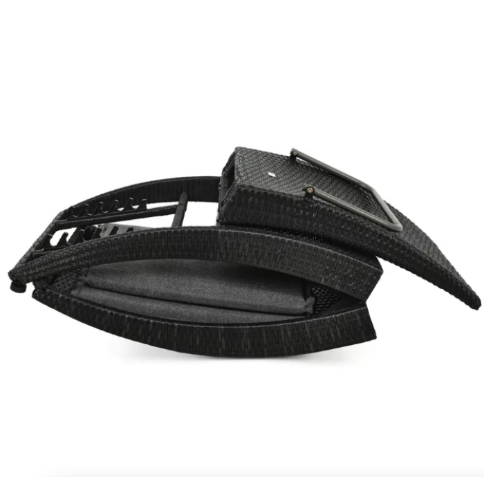 Садовый шезлонг Di Volio Ciampino черный/графитовый