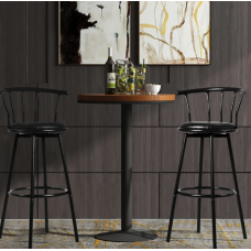 Комплект барных стульев Costway Pareo со спинкой