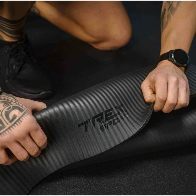 Коврик для йоги Trex Sport TX-018NGM NBR 1см 180х60 черный