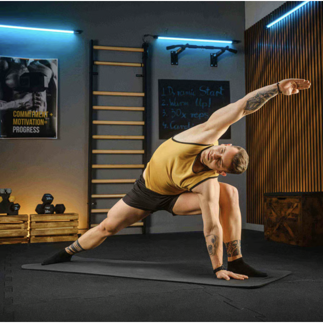 Коврик для йоги Trex Sport TX-018NGM NBR 1см 180х60 черный