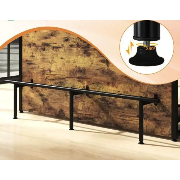 Тумба Costway Dent двухсторонний домашний бар в стиле Loft