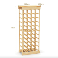 Винный стеллаж Costway Vevor модульный 40 бутылок