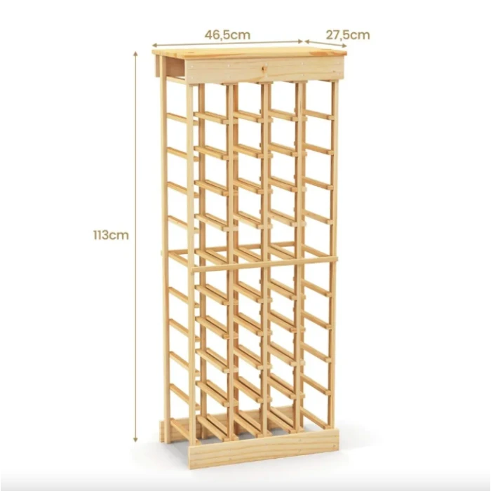 Винный стеллаж Costway Vevor модульный 40 бутылок