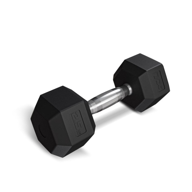 Гантеля шестигранная прорезиненная TX-025RD Trex Sport 2,5 кг