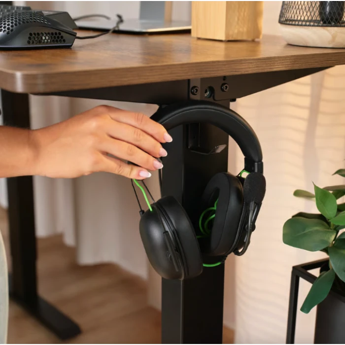 Комп'ютерний кутовий стіл Di Volio Trani з регульованою висотою коричневий