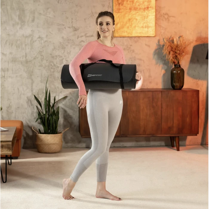 Коврик для йоги Hop-Sport HS-NB010GM NBR 1см черный