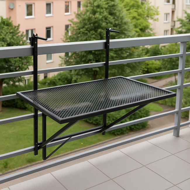 Подвесной столик Costway Mesa балконный черный