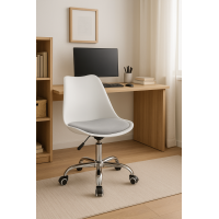 Офисное кресло Leobert Alba бело-серый