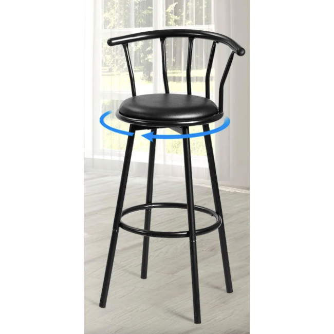 Комплект барных стульев Costway Pareo со спинкой