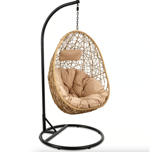Підвісне крісло-кокон Di Volio Bacoli одномісне бежевий