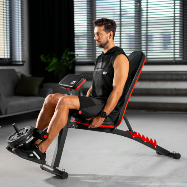 Лавка тренувальна Hop-Sport HS-1035 із партою Скотта