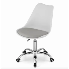 Офісне крісло Leobert Alba біло-сірий