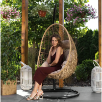 Подвесное кресло-кокон Di Volio Bacoli одноместное бежевый