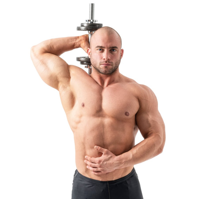 Гантелі металеві Hop-Sport New 2 х 15кг із рукавичками