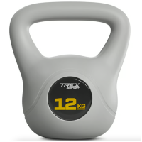 Гиря виниловая 12кг Trex Sport TX-012CKB серый