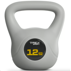 Гиря виниловая 12кг Trex Sport TX-012CKB серый
