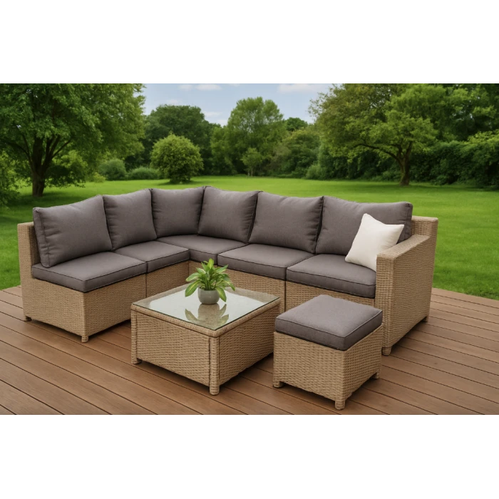 Набор садовой мебели Di Volio Torino Бежевый/Светло-серый