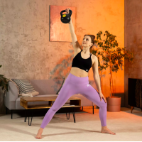 Гиря вінілова 4кг Hop-Sport HS-PB004KB чорна