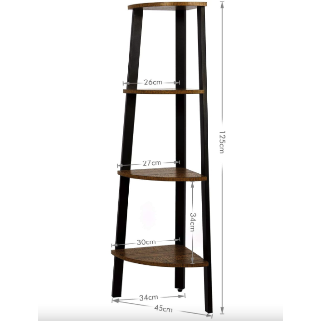 Этажерка Leobert Wooden угловая в стиле Loft