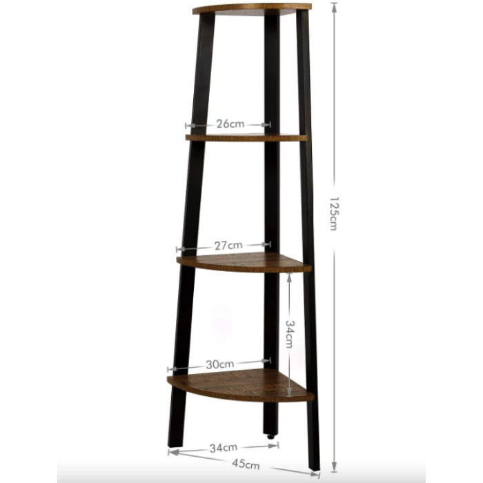 Этажерка Leobert Wooden угловая в стиле Loft