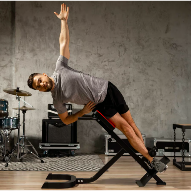 Лавка для гіперекстензії Hop-Sport HS-1018 з упорою