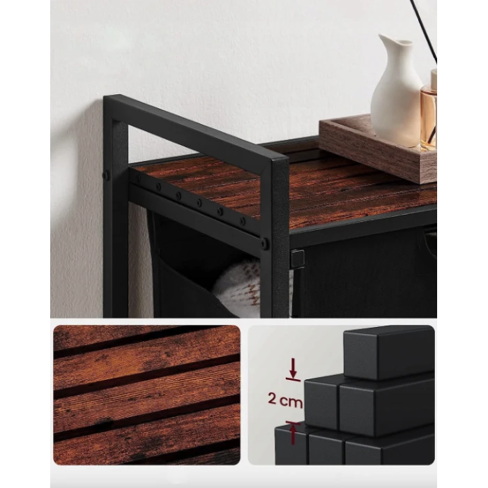 Корзина для белья Leobert Napoli 65 л в стиле Loft черный