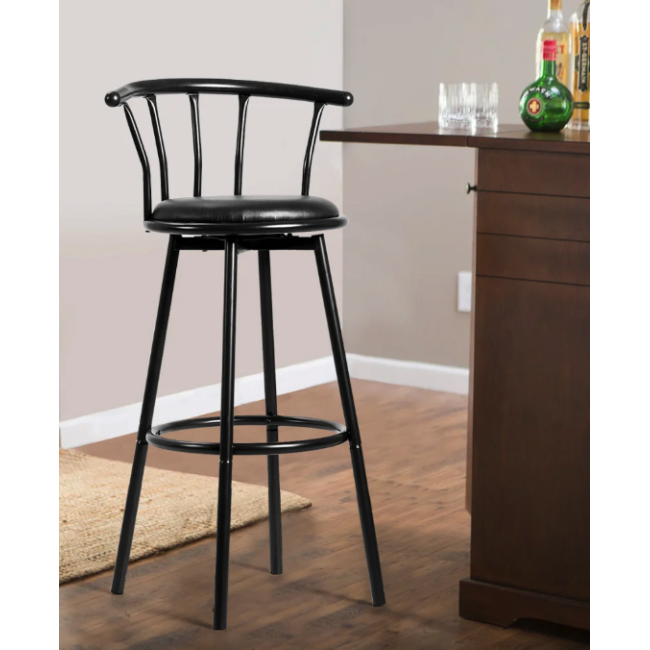 Комплект барных стульев Costway Pareo со спинкой