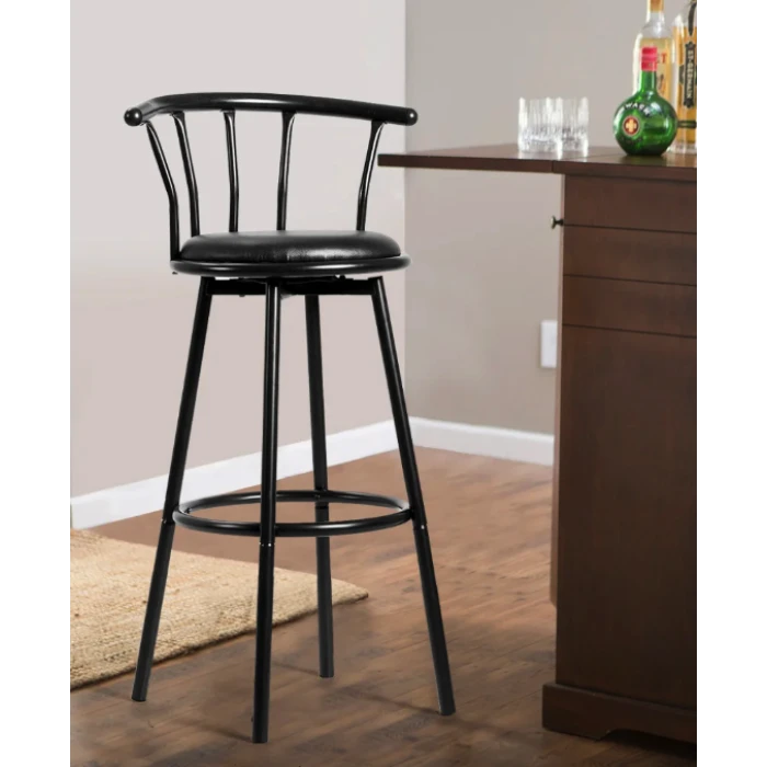 Комплект барних стільців Costway Pareo з спинкою