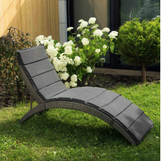 Садовый шезлонг Di Volio Ciampino черный/графитовый