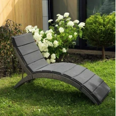 Садовый шезлонг Di Volio Ciampino черный/графитовый