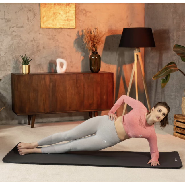 Коврик для йоги Hop-Sport HS-NB010GM NBR 1см чорний