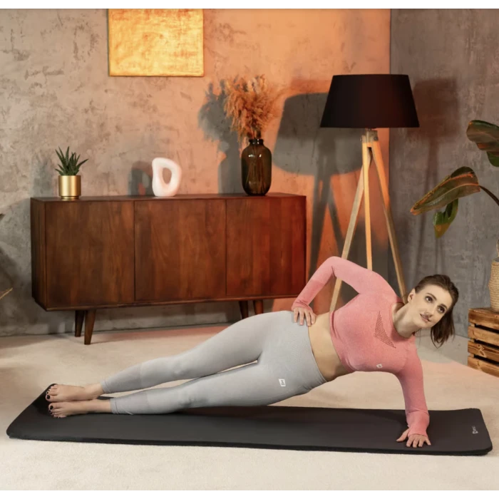 Коврик для йоги Hop-Sport HS-NB010GM NBR 1см черный