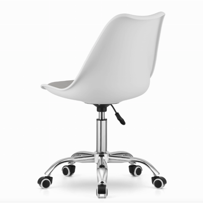 Офісне крісло Leobert Alba біло-сірий