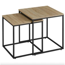 Комплект журнальних столиків Leobert Nika квадратні сонома