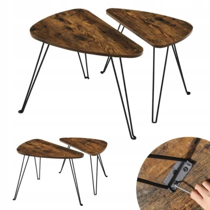 Комплект журнальних столиків Leobert Oskar в стилі Loft