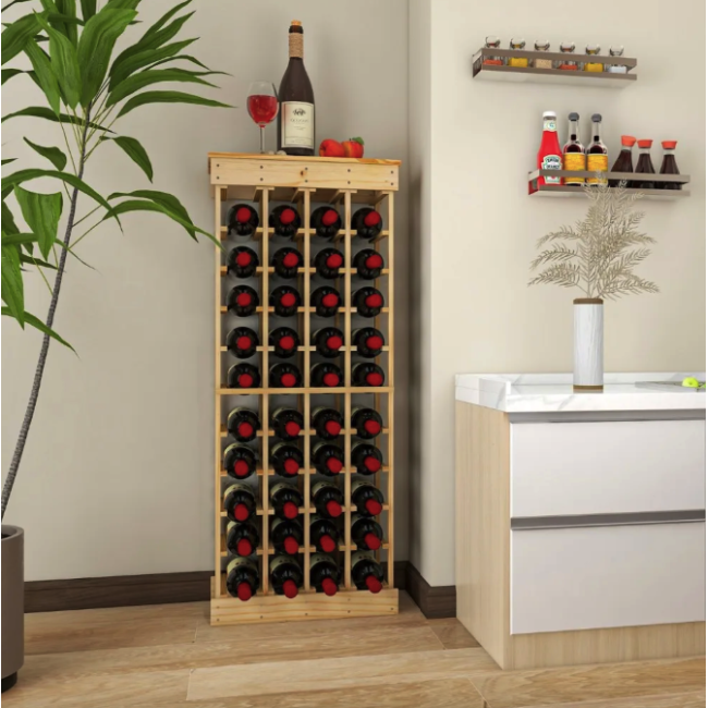 Винный стеллаж Costway Vevor модульный 40 бутылок
