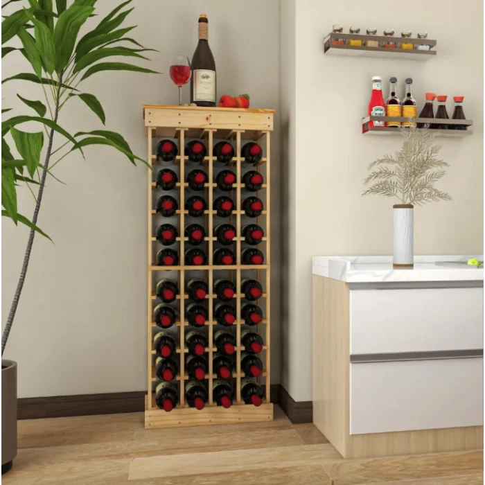 Винный стеллаж Costway Vevor модульный 40 бутылок