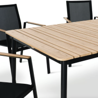 Комплект садовой мебели Di Volio Brivio 6+1 черный/бежевый