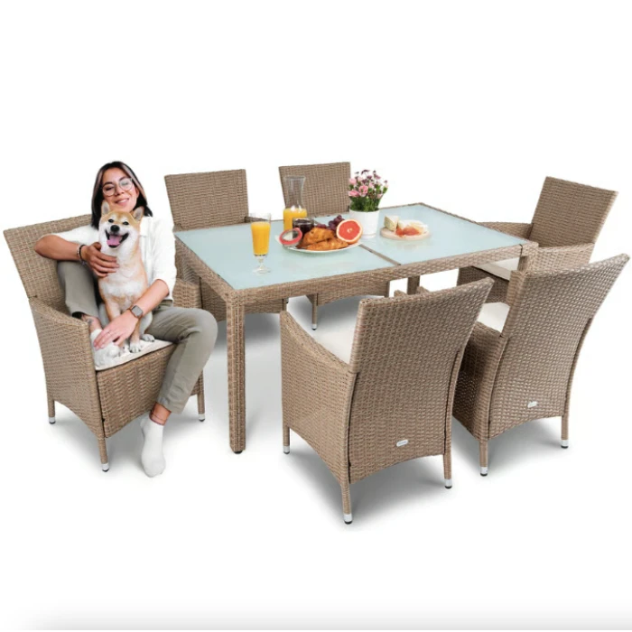 Садові меблі Di Volio VERONA 6+1 бежево-кремові