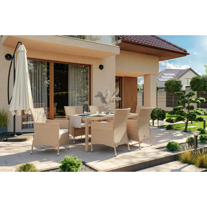 Садові меблі Di Volio VERONA 6+1 бежево-кремові