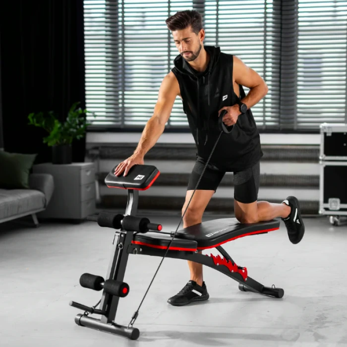 Лавка тренувальна Hop-Sport HS-1035 із партою Скотта