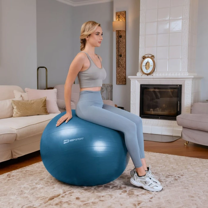 Фитбол Hop-Sport 85см морской темный