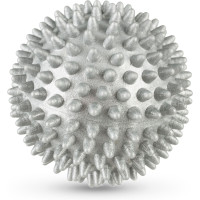 Набір масажних м'ячів Gymtek 70 мм 2 шт твердий/м'який сіро-рожевий