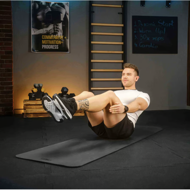 Коврик для йоги Trex Sport TX-018NGM NBR 1см 180х60 черный