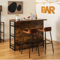 Тумба Costway Dent двосторонній домашній бар в стилі Loft
