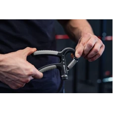 Еспандер регульований Hop-Sport 5-60кг HS-P060HG чорно-сірий