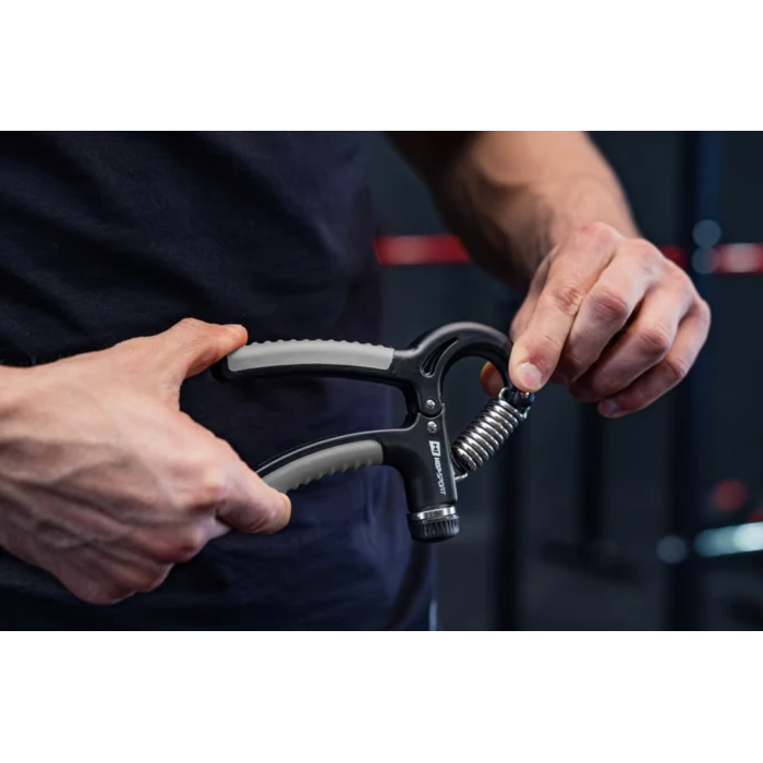 Еспандер регульований Hop-Sport 5-60кг HS-P060HG чорно-сірий