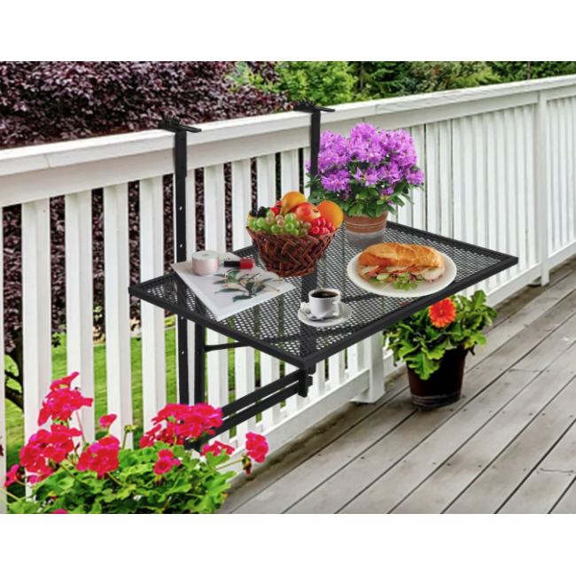 Подвесной столик Costway Mesa балконный черный