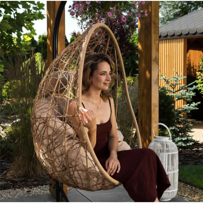 Подвесное кресло-кокон Di Volio Bacoli одноместное бежевый