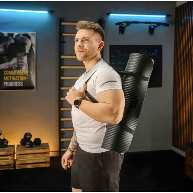 Коврик для йоги Trex Sport TX-018NGM NBR 1см 180х60 черный